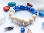 Bransoletka z połączenia kamieni Azuryt, Jadeit - obrazek 3
