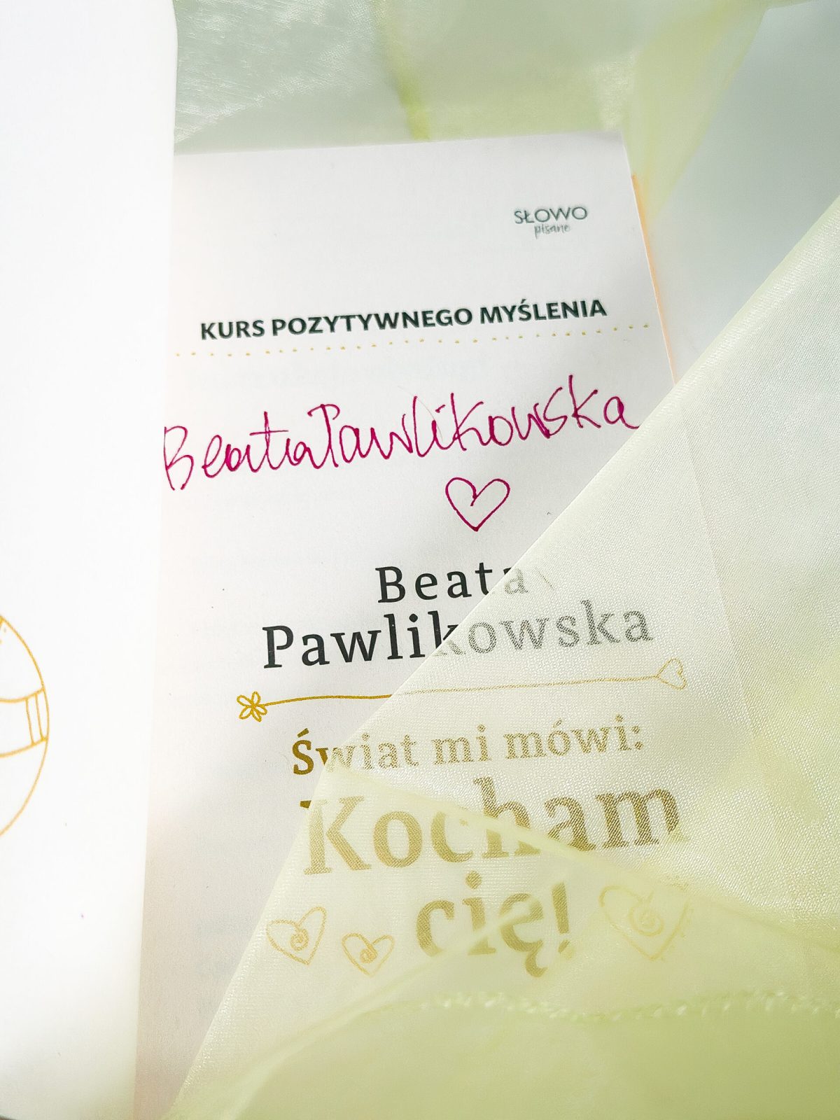 Kurs pozytywnego Myślenia "Świat mi mówi: KOCHAM CIĘ" z autografem Beaty Pawlikowskiej - obrazek 3
