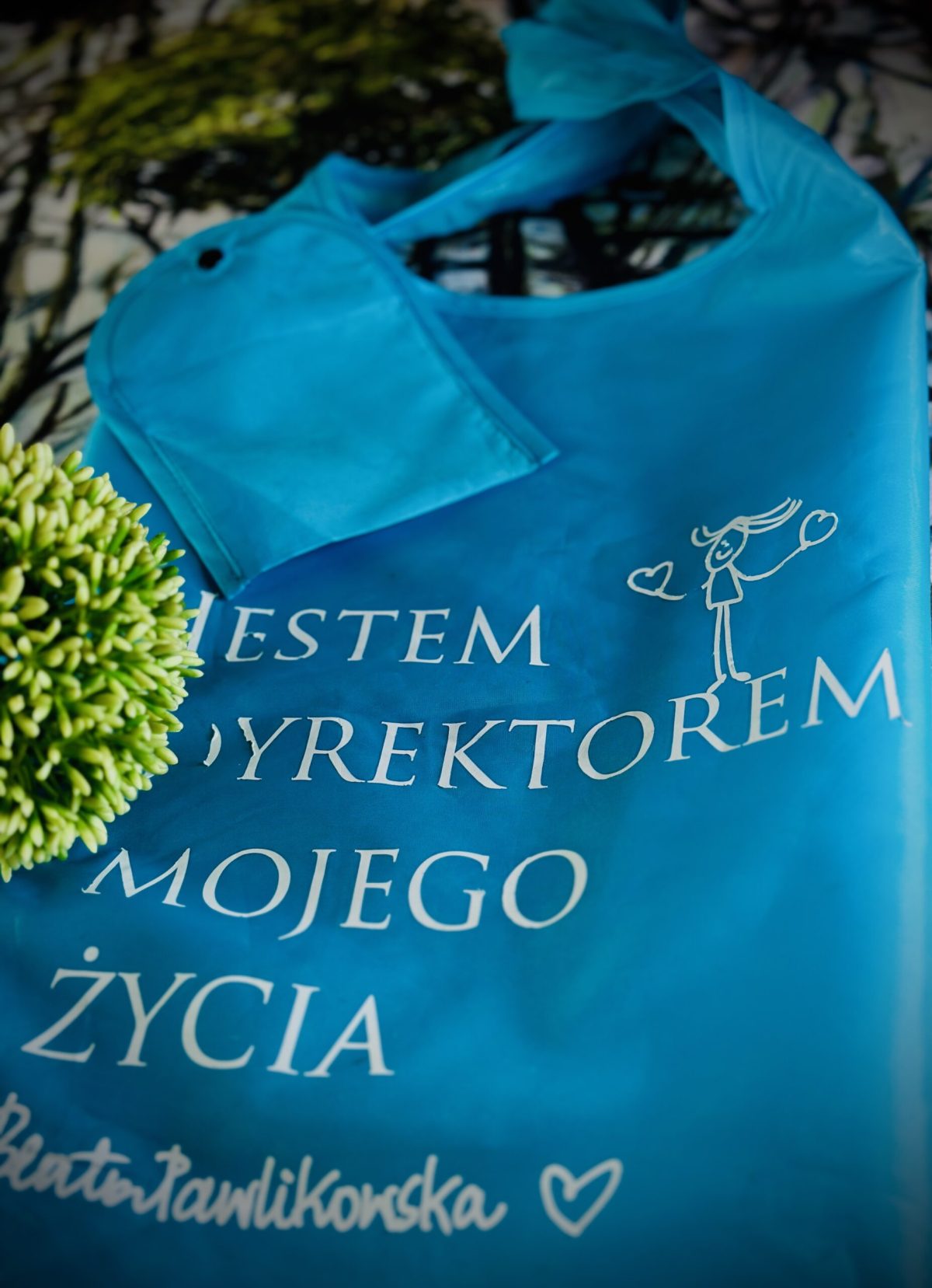 Torba na ramię wielokrotnego użytku z napisem "Jestem dyrektorem mojego życia" - obrazek 14