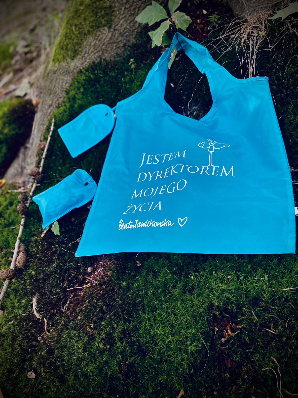 Torba na ramię wielokrotnego użytku z napisem "Jestem dyrektorem mojego życia" - obrazek 11