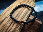 Męska bransoletka z lawy wulkanicznej - obrazek 4