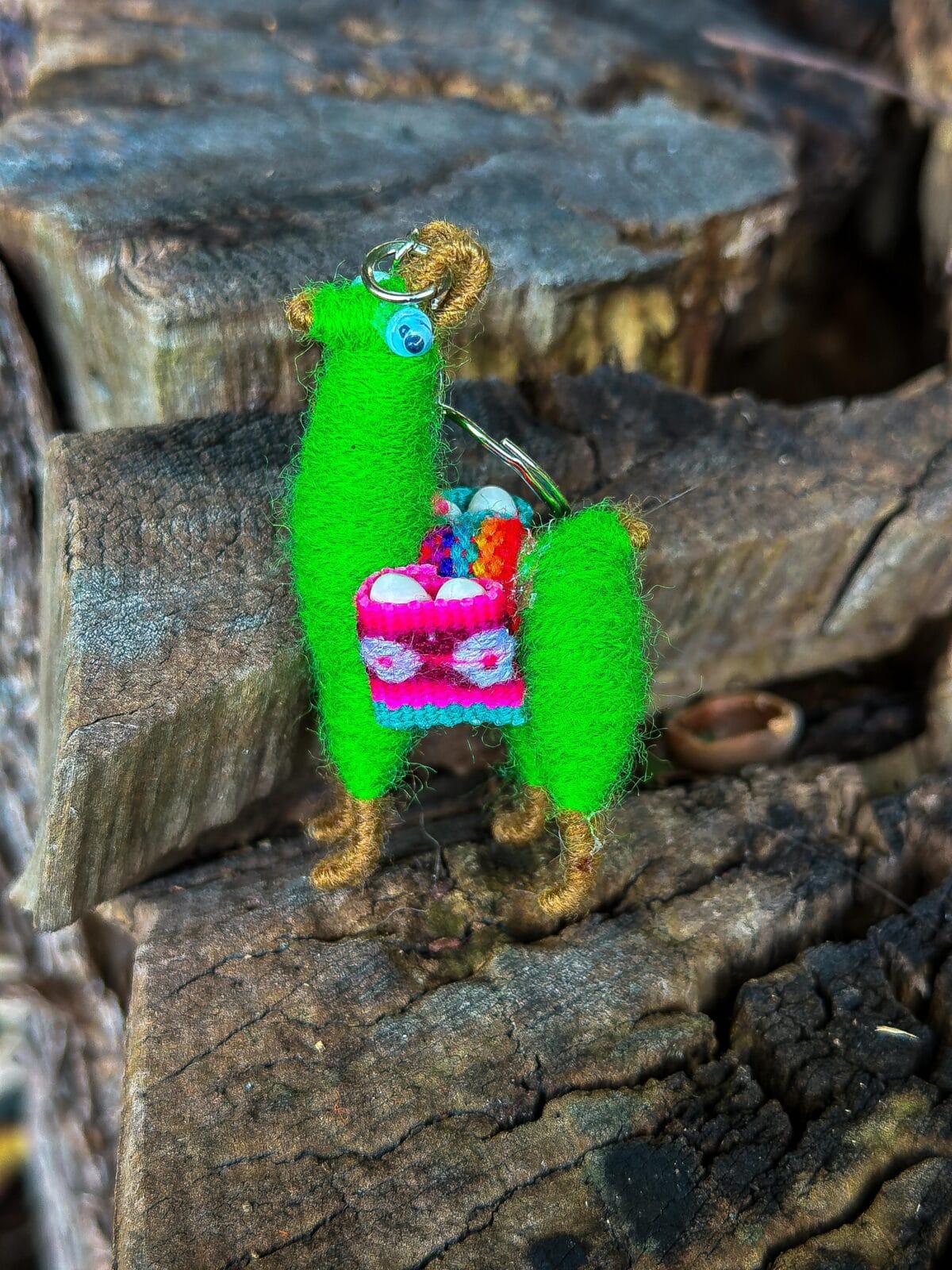 Malutkie breloczki z Peru kolorowa Lama - obrazek 8