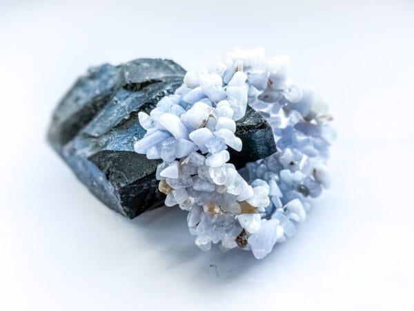 bransoletka z plecionego Chalcedonu