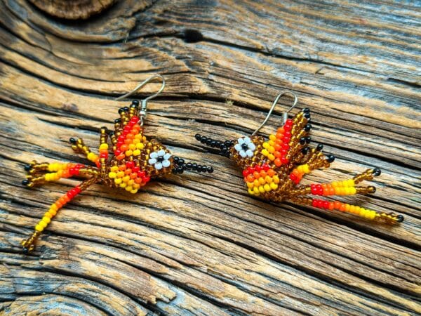 Kolczyki Koliber – rękodzieło z Kolumbii wzór 4