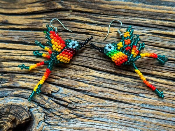 Kolczyki Koliber – rękodzieło z Kolumbii wzór 3