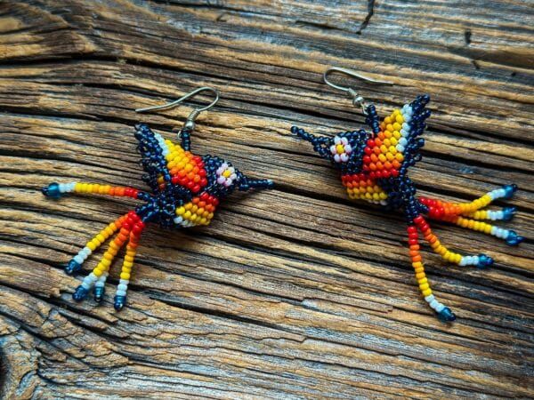 Kolczyki Koliber – rękodzieło z Kolumbii wzór 1