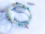Bransoletka z amazonitu z przywieszką - obrazek 4