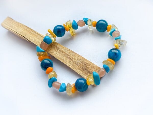 Bransoletka z Turkusem i Bursztynem