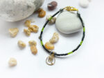 Bransoletka zodiakalna dla Skorpiona z hematytu i nefrytu - obrazek 3
