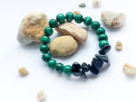 Bransoletka z malachitu i czarnego turmalinu - obrazek 4