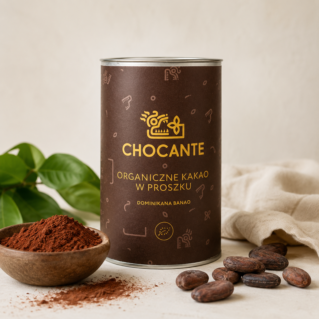 Bio Dominicana Banao Naturalne kakao w proszku Organiczne, naturalne kakao w proszku 10 - 12% z Dominikany 150 g - obrazek 1